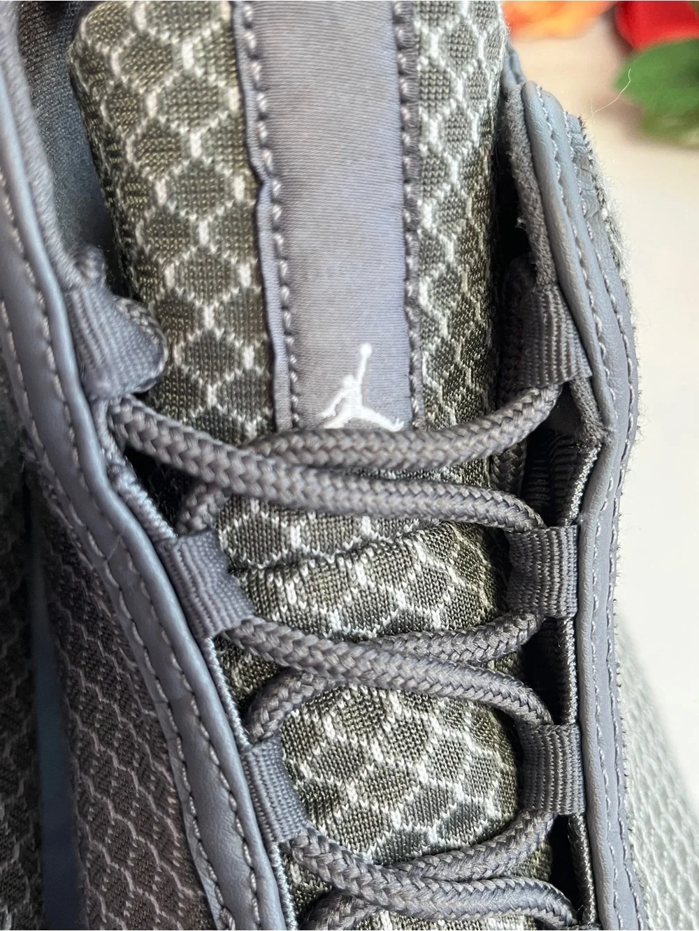 Jordan Horizon Wolf Grey Geometric Textile Sneakers Men’s 9.5 823581-003